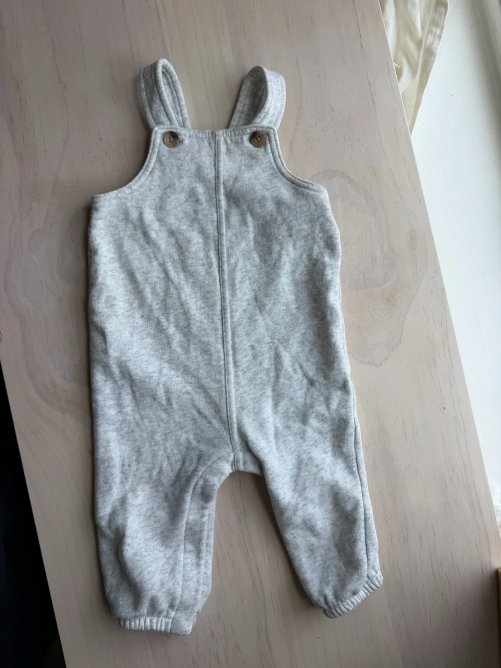 Old Navy Light Gray Knit Overalls